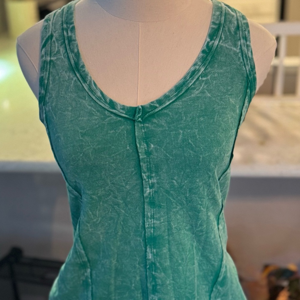 ZENANA - RACERBACK TANK TOP - KELLY GREEN